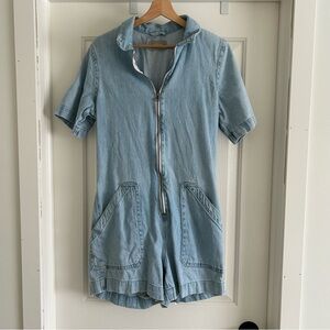 Denim Short-Sleeve Jacket